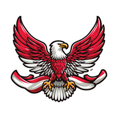 Obraz premium indonesia independence day doodle line drawing vector illustration