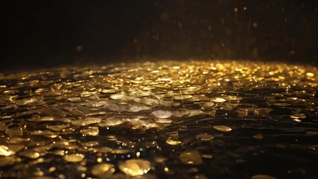 A breathtaking sight of glittering gold