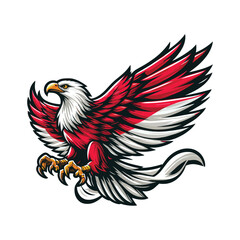 Obraz premium indonesia independence day doodle line drawing vector illustration