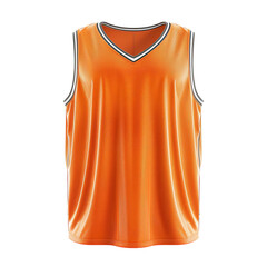 High-quality basketball jersey on transparent background.