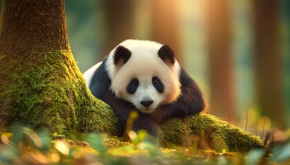 Fototapeta premium giant panda bear