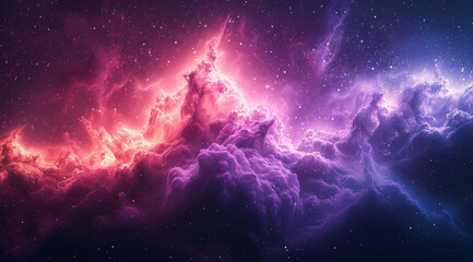 Space and stars, vibrant color gradients, detailed painting, smokey mystical abstract background