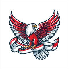 Obraz premium indonesia independence day doodle line drawing vector illustration