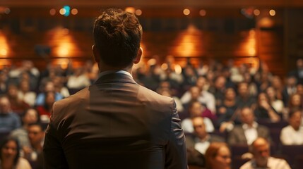 Diverse Political Campaign Speech on Inclusive Government and Democracy