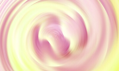 Abstract Pink and Yellow Swirling Gradient Background Illustration with Soft Pastel Colors and Dynamic Circular Motion Effect
