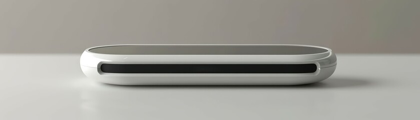 model of a hightech gadget or device with a modern, minimalist design