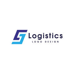 Logistic company Logo, concept business logo template vector illustration, Abstract arrow creative sign, Transport delivery service symbol, Graphic design element.