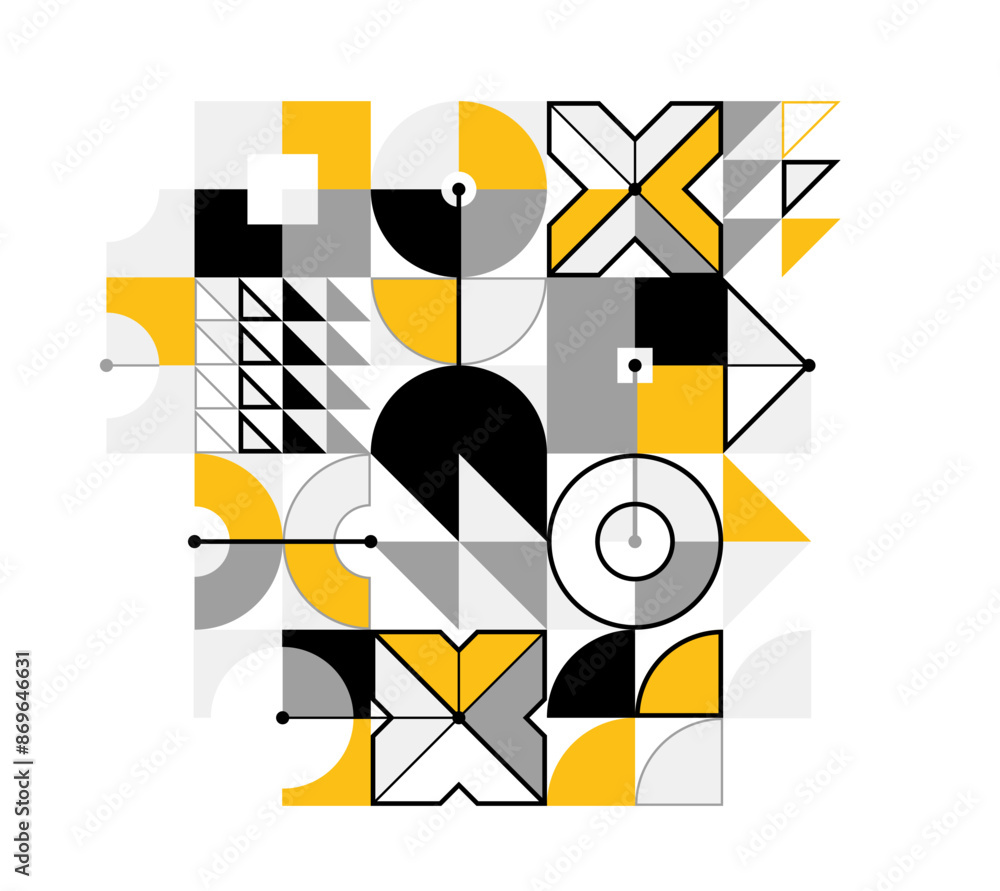 Poster abstract geometric pattern vector background isolated, tech style engine looks like composition, eng