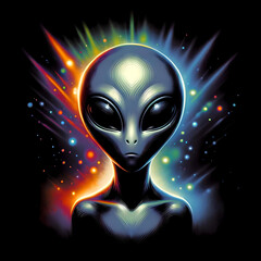 Cosmic Entity. Portrait of an Alien
