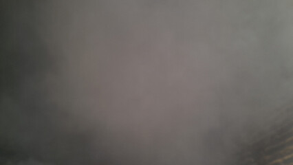 Thick Smoke from Burning Trash Causing Air Pollution