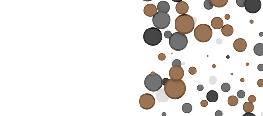 Shower of Elegance: Breathtaking 3D Illustration of Luxurious gold Confetti
