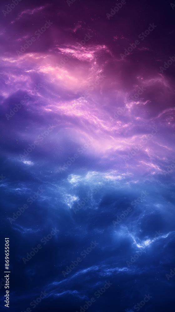 Aufkleber nebula cloud of gas and dust forming in outer space