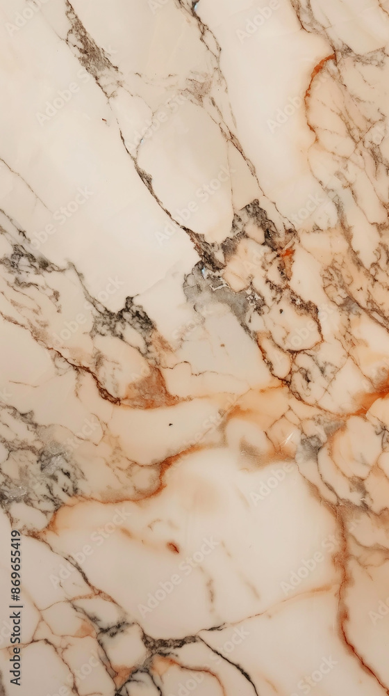 Poster beige marble stone surface showing vein textures creating natural pattern