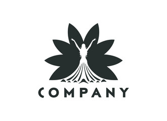 logo tentang keluwesan, keindahan, spa, kesehatan mental dan kecantikan