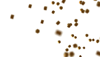 abstract lines with dots over dark background.