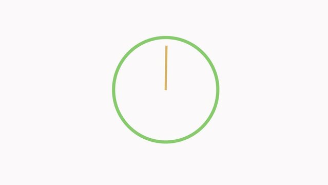 illustration of a green clock