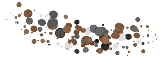 Elegant Embrace: Mesmerizing 3D Illustration Depicting Swirling gold Confetti