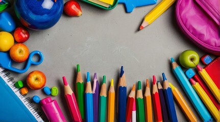 Back to School A Vibrant and Colorful Theme with School