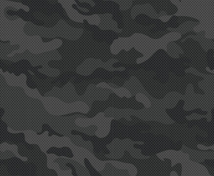 Black camouflage vector pattern military dark background modern street night print