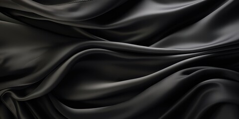 Obraz premium Black silk texture surface decorative background scene