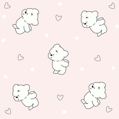 seamless pattern with bear