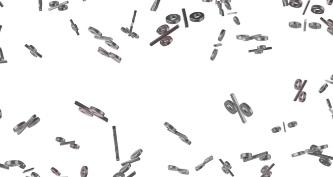 sale digital percent in transparent