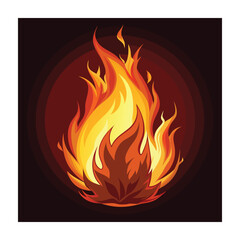 flames vector illustration