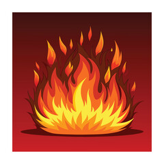 flames vector illustration