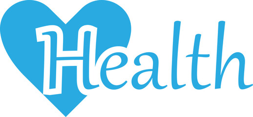 Health and heart icon logo design