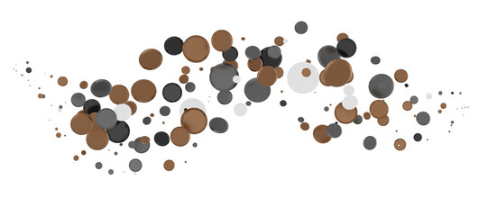 Cascading Splendor: Striking 3D Illustration Showcasing a Dazzling gold Confetti Display