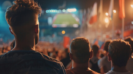  soccer supporters are observing final 