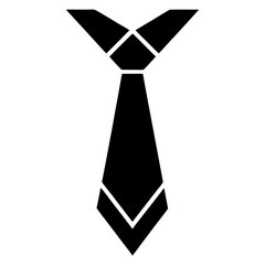 Necktie Icon  silhouette vector art illustration