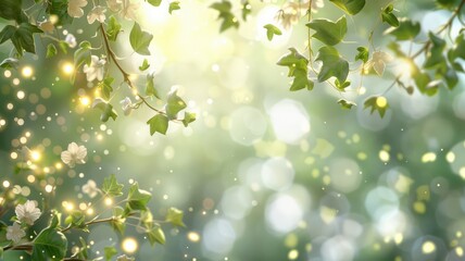 A tree with leaves and a bright sun shining on it
