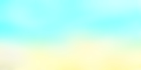 Abstract blue yellow and green light neon fog soft glass background texture in pastel colorful gradation.