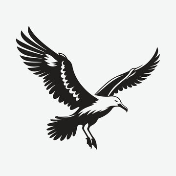 recommend clip art: Majestic Albatross Silhouette: Capturing the Grace of the Skies