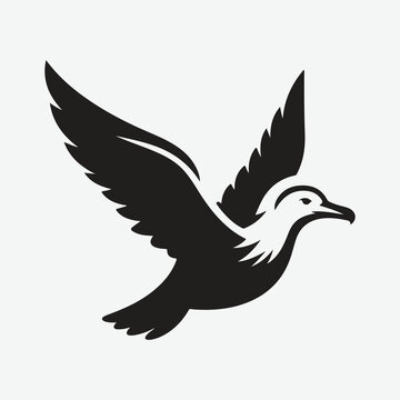 recommend clip art: Majestic Albatross Silhouette: Capturing the Grace of the Skies
