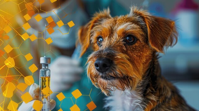 Vaccine rabies syringe needle injection, Immunization rabies and Dog animal diseases