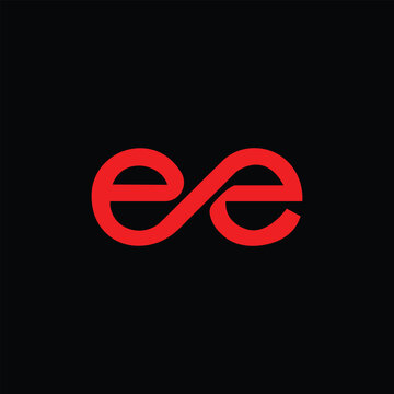 EE Letter Initial Logo Design Template Vector Illustration