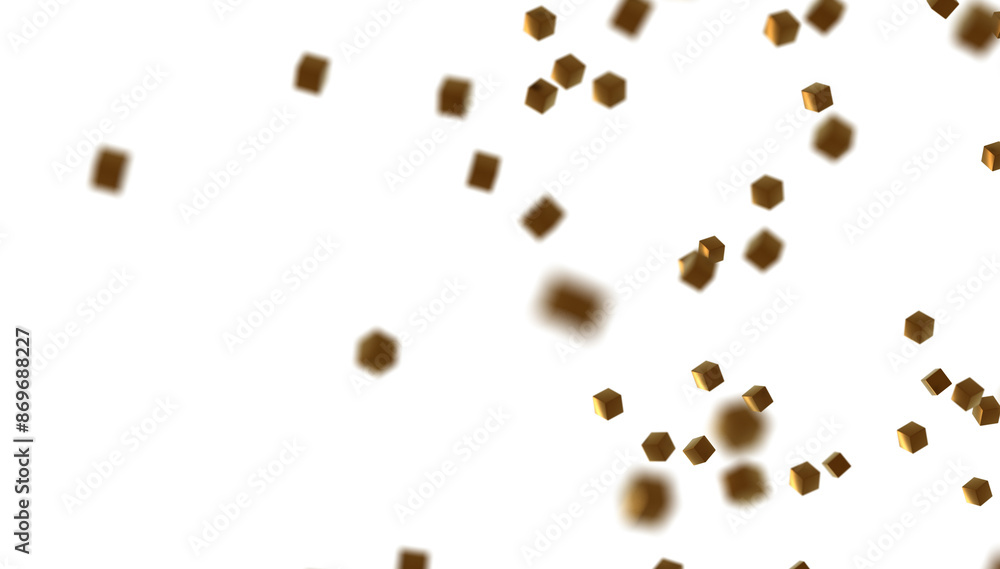 Poster abstract lines with dots over dark background.