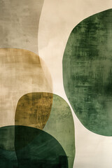 Minimalist abstract art print. Watercolor wall art. Modern painting. Created with Generative AI technology