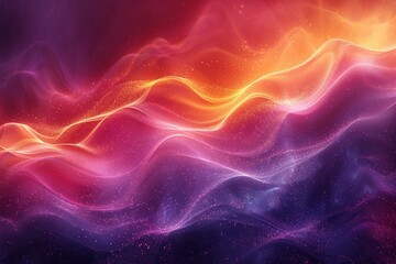Obraz premium Energetic Blend: A grainy fusion of energetic colors – purple, pink, red, yellow, and orange – creates a dynamic abstract texture with noise, ideal as a background for a web banner header 
