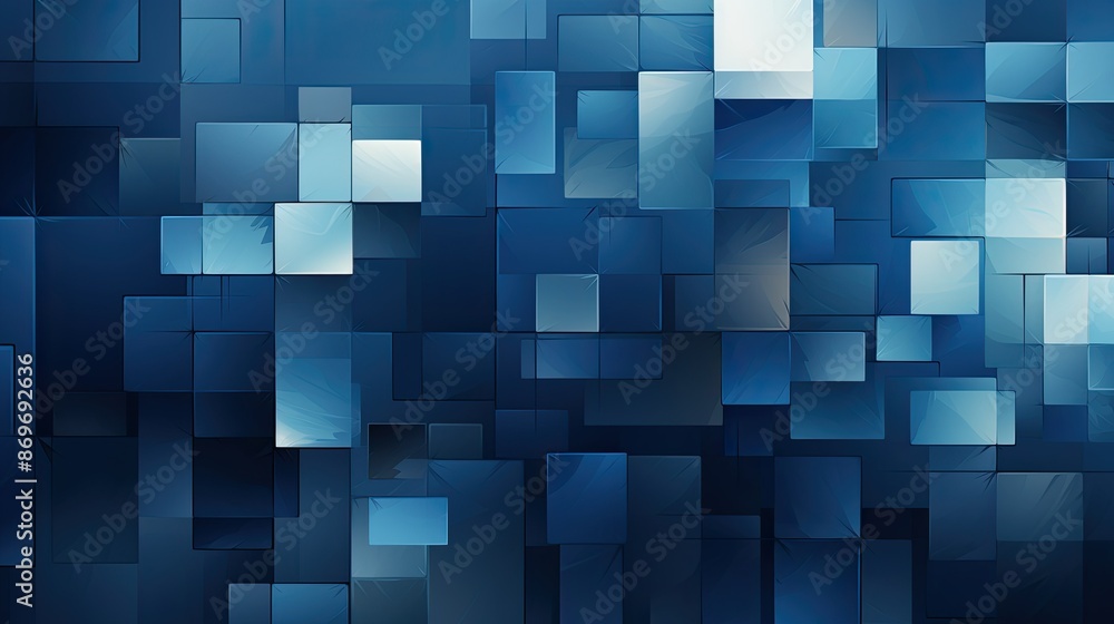 Poster abstract blue background