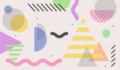 Abstract geometric background vector template