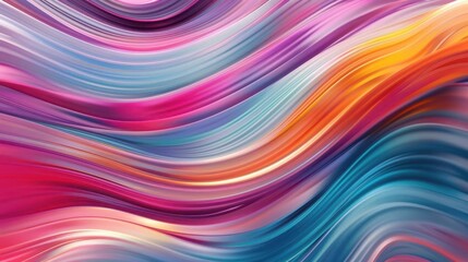 abstract digital art with flowing colorful lines creating dynamic patterns and movement vibrant gradient background modern and energetic design