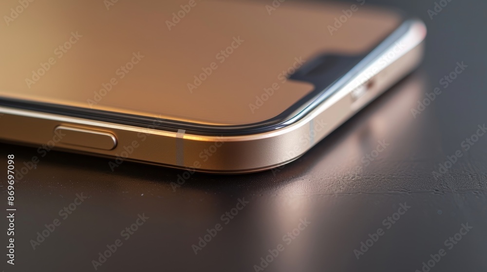 Poster a detailed image of a squareshaped wireless charging pad with a metallic gold finish. the pad has a 