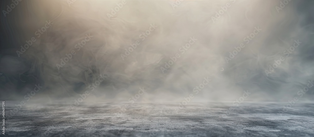 Poster blurry gray backdrop with copy space image.