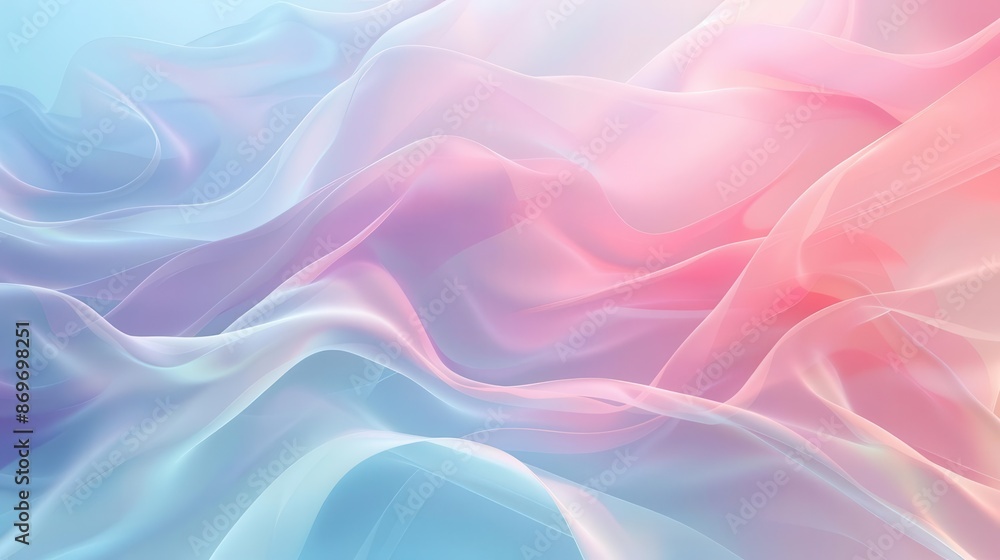 Poster abstract pastel waves background soft gradient colors for app or product design