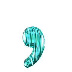 Fluted turquoise symbol