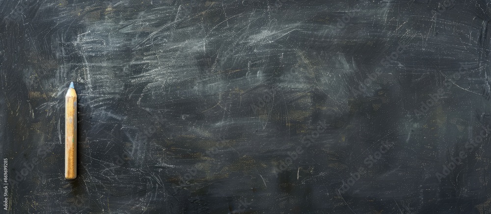 Aufkleber Erased chalk on a blackboard with copy space image.