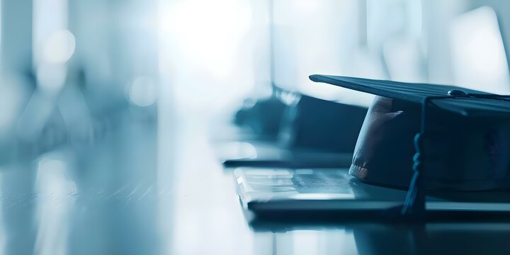 Online education technology banner with elearning courses and consulting services. Concept Online Education, E-Learning Courses, Consulting Services, Technology Banner